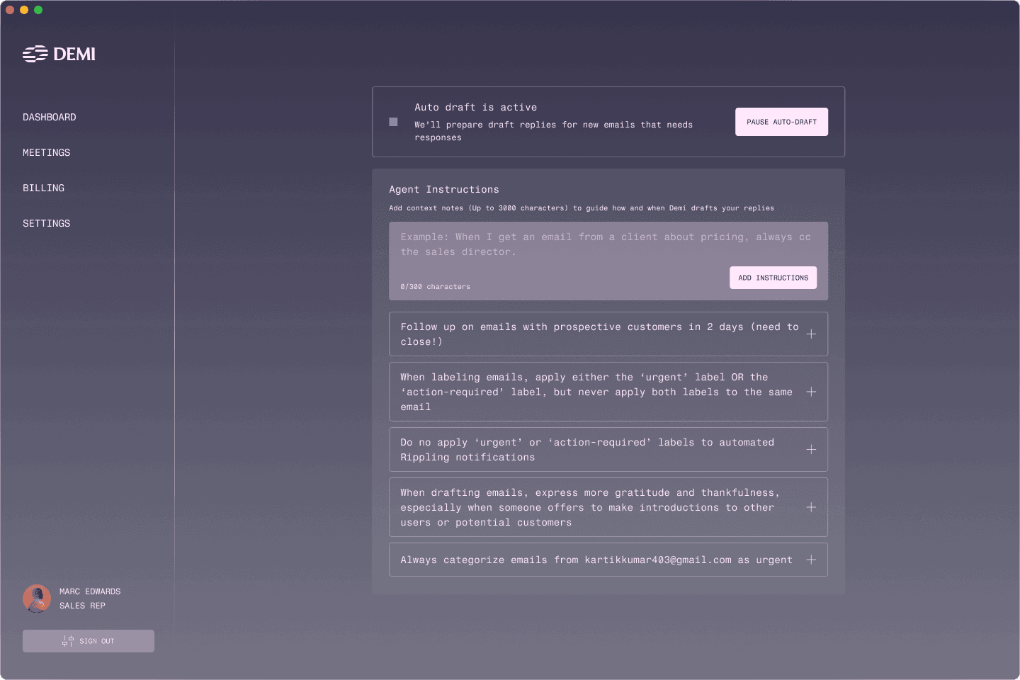 Demi inbox assistant product preview